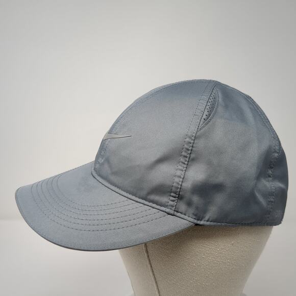 Nike Dri-Fit Slideback Baseball Cap Gray One Size Adjustable Featherlight - Picture 3 of 10
